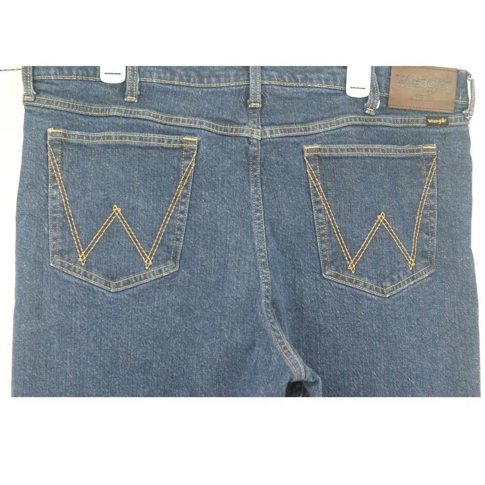 Wrangler Relaxed Boot Jeans Mens 40x30 Dark Wash Blue Denim 112358883
